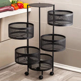 Premium Round Metal Trolley By MATRIX