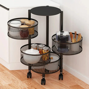 Premium Round Metal Trolley By MATRIX