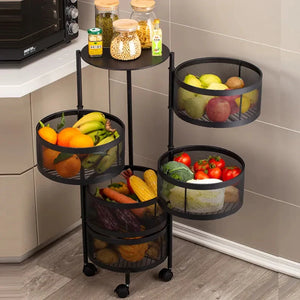 Premium Round Metal Trolley By MATRIX