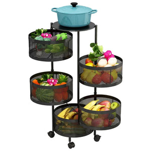 Premium Round Metal Trolley By MATRIX