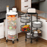 Premium Round Metal Trolley By MATRIX