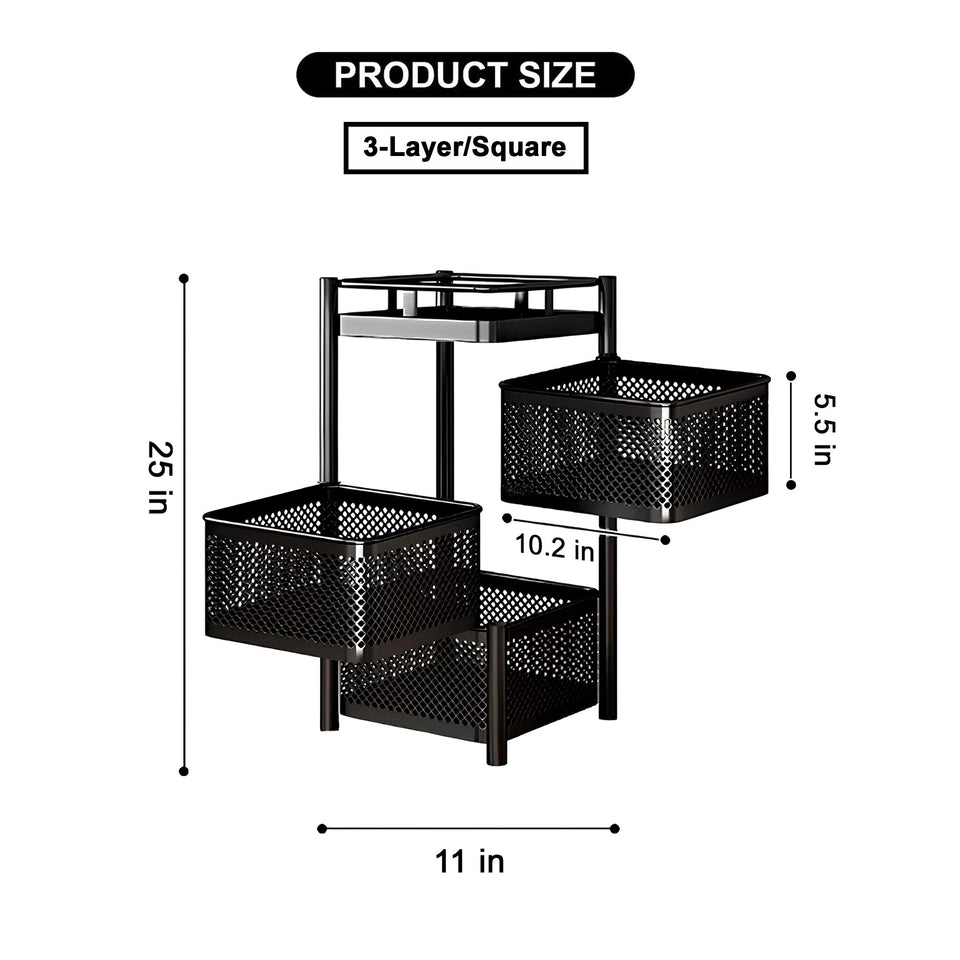 Counter Top Vegetable Metal Trolley By MATRIX