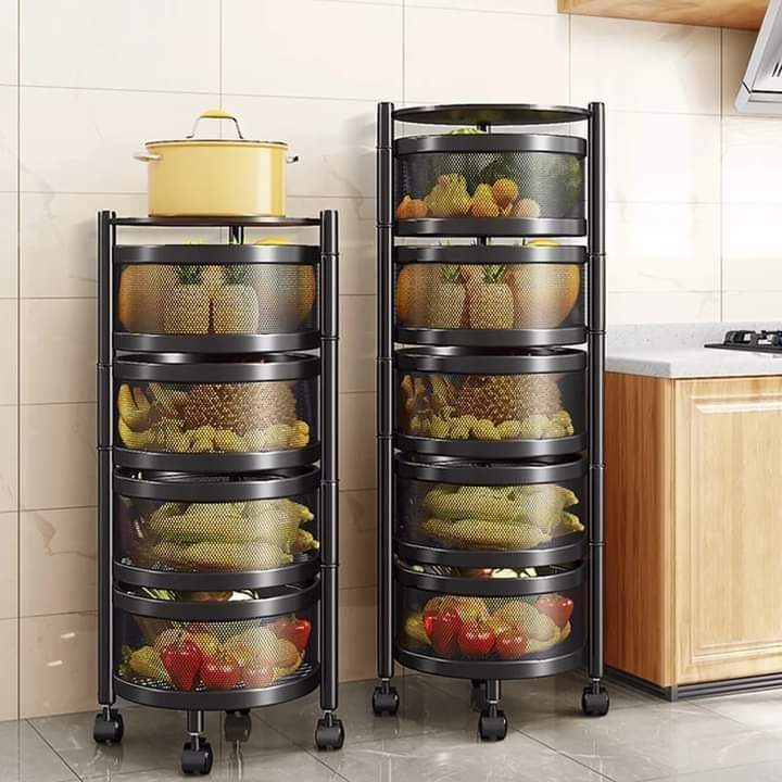 Premium Round Metal Trolley By MATRIX