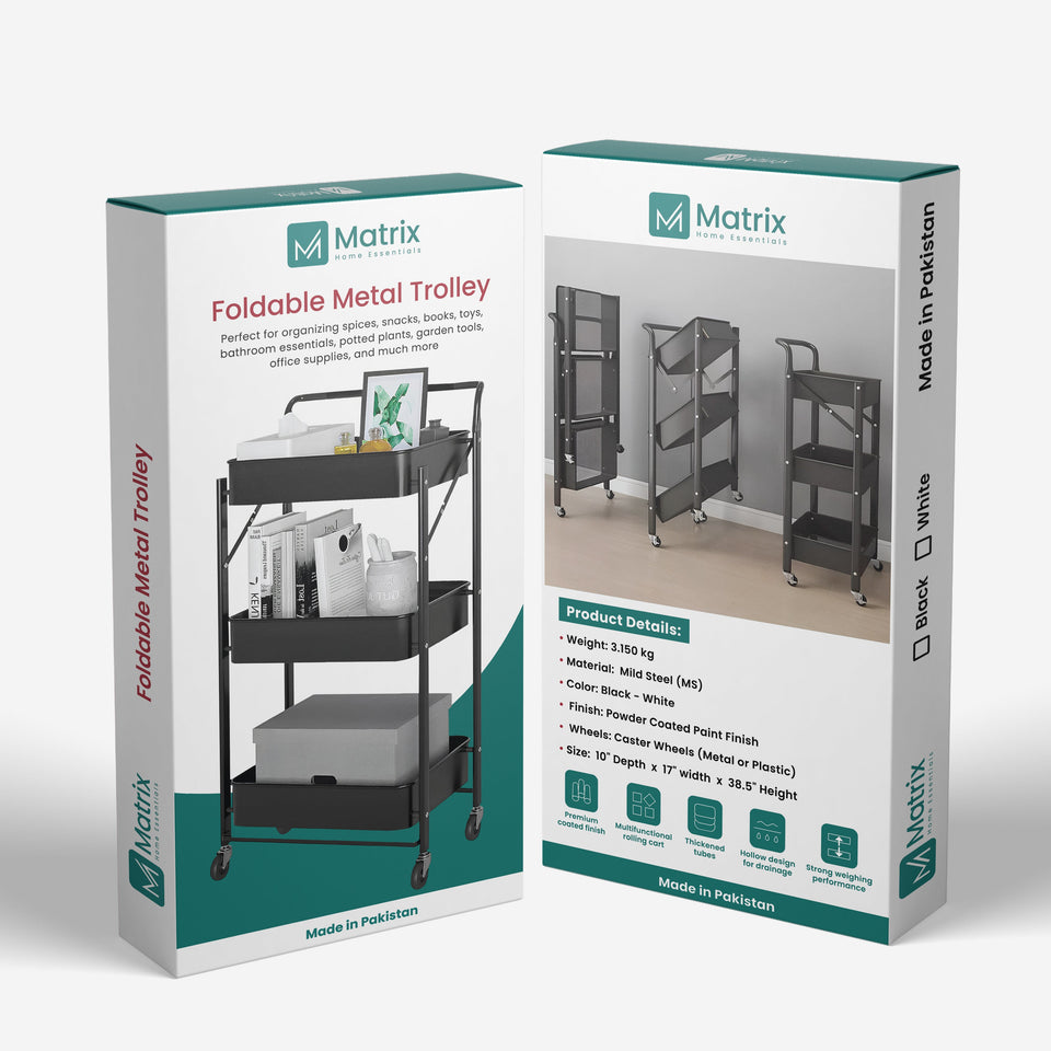 Foldable Metal Trolley By Matrix