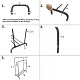 Double Pole Metal Cloth Stand By Matrix (B)